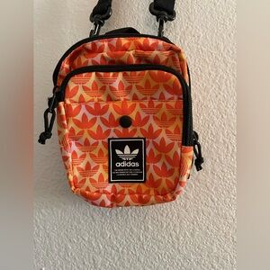 adidas Orange Patterned Mini Crossbody Bag
